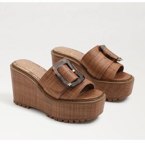 Livi Espadrille Wedge - Cuoio Weave